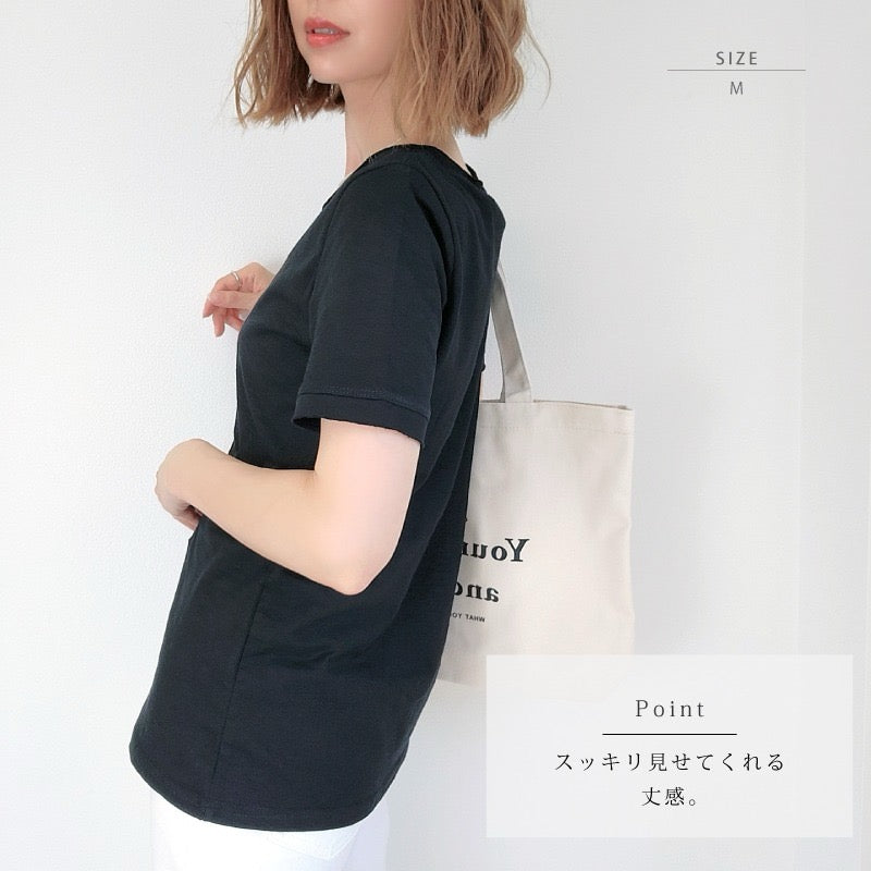 Polo淨色logo tee