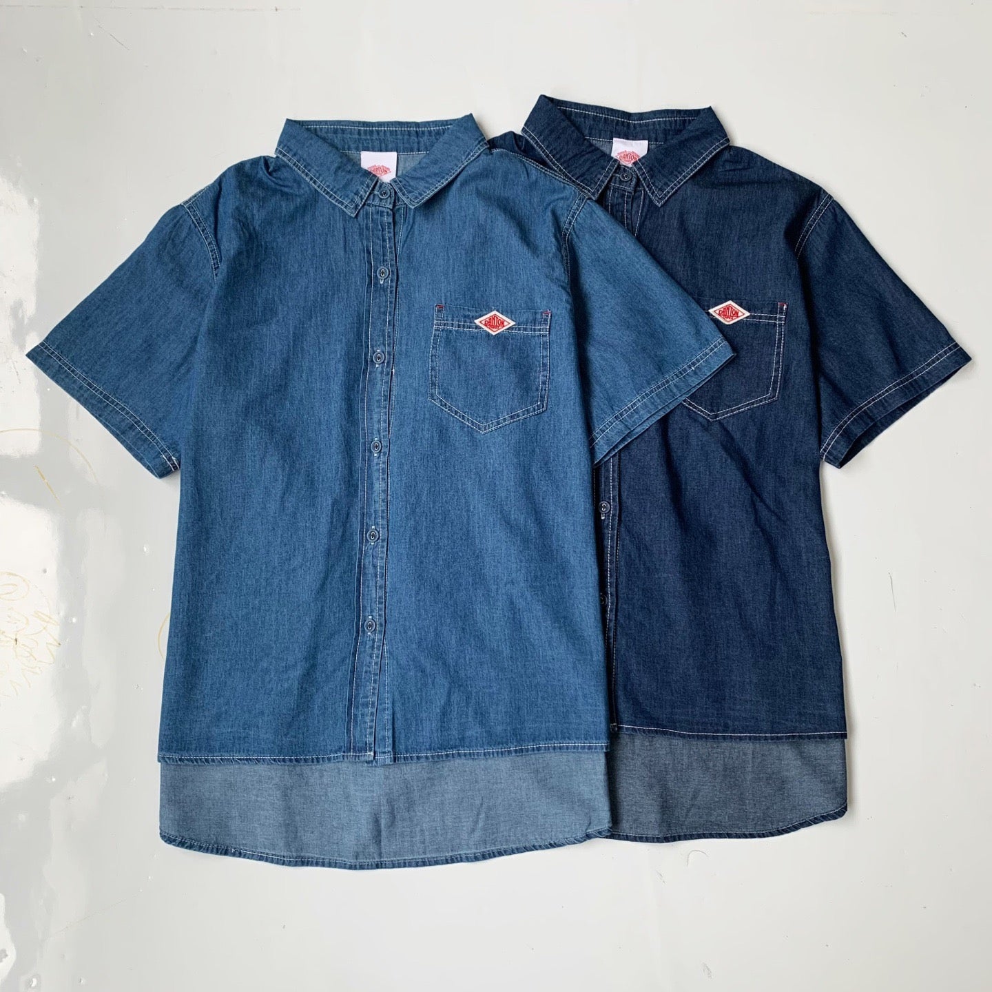 Danton 短袖牛仔裇衫