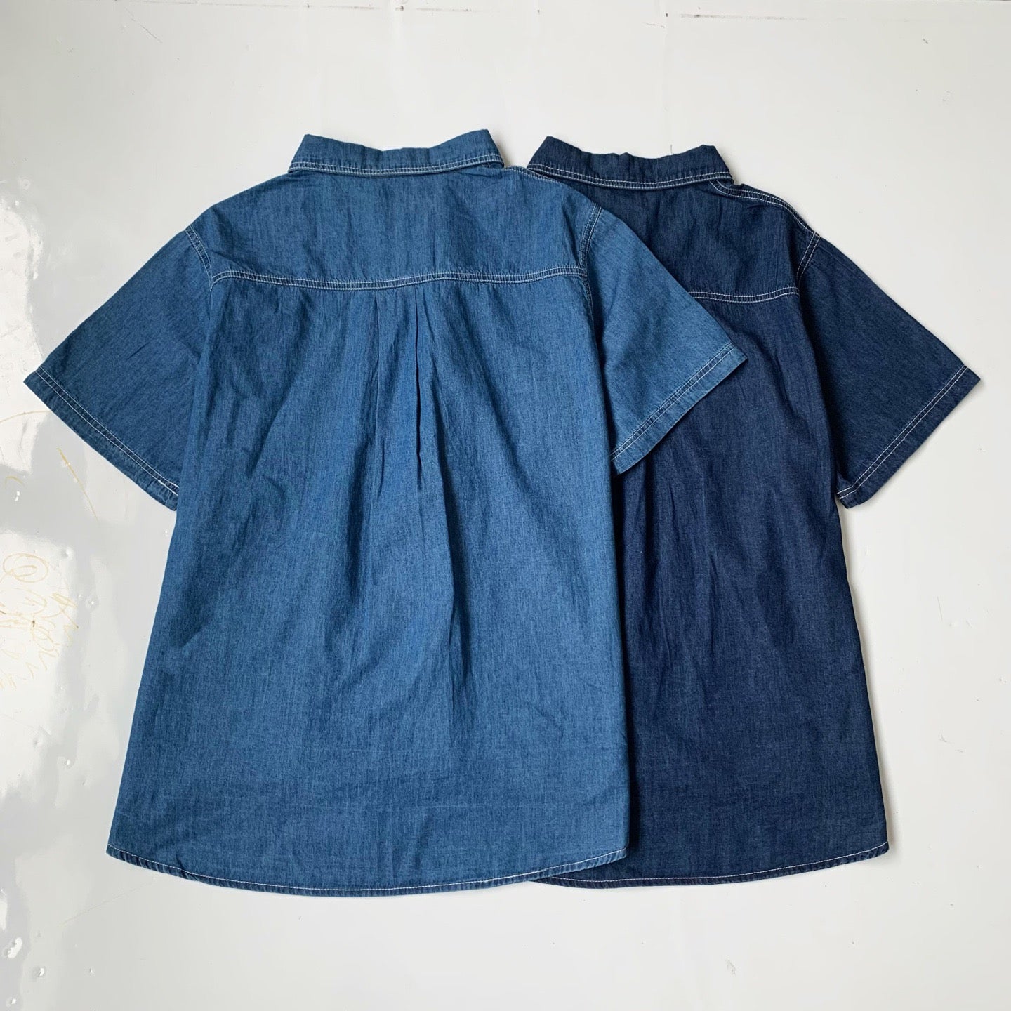Danton 短袖牛仔裇衫