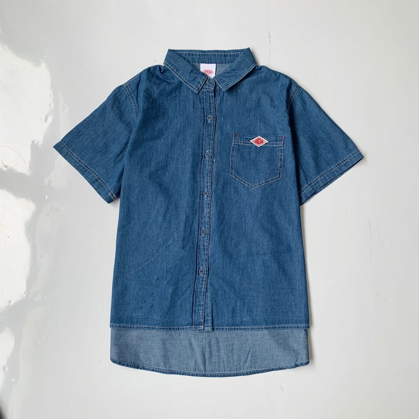 Danton 短袖牛仔裇衫