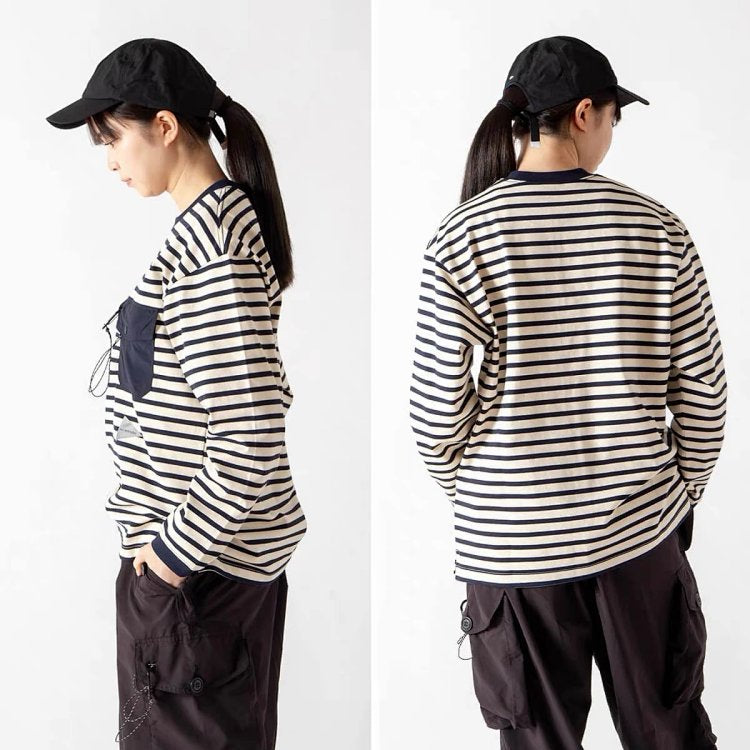 And wander x orcival pocket間條tee