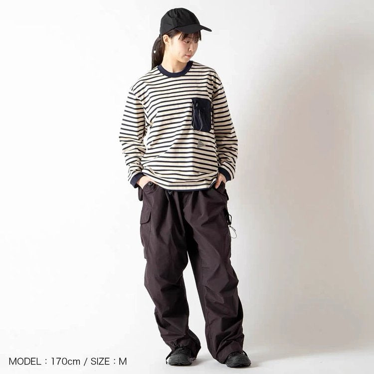 And wander x orcival pocket間條tee