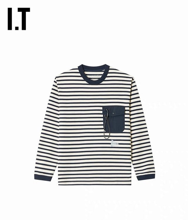 And wander x orcival pocket間條tee