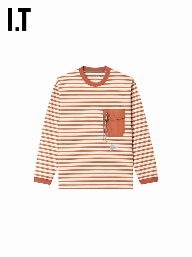 And wander x orcival pocket間條tee