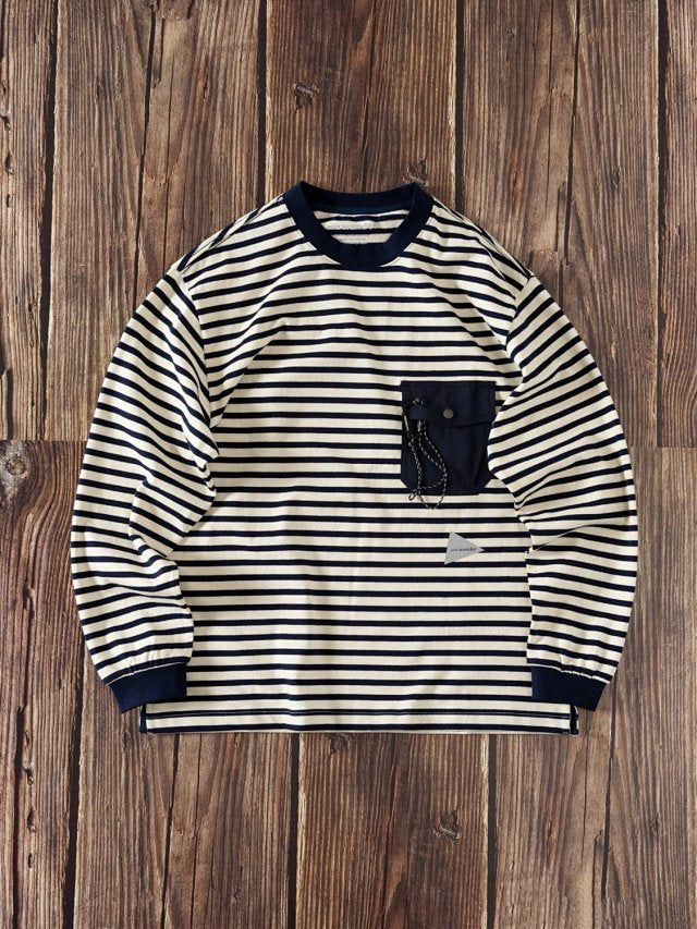 And wander x orcival pocket間條tee