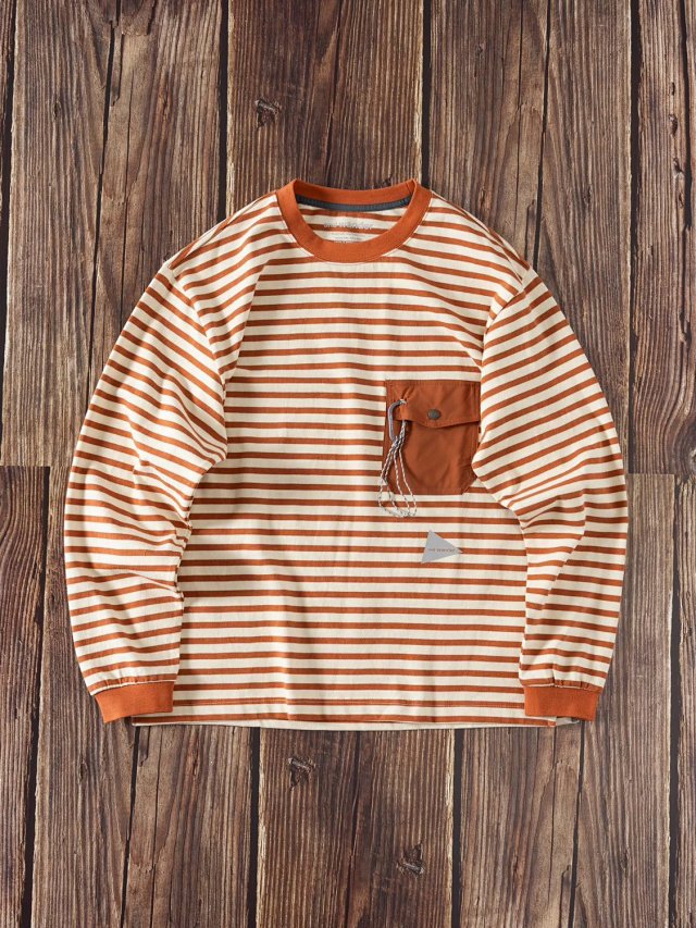 And wander x orcival pocket間條tee