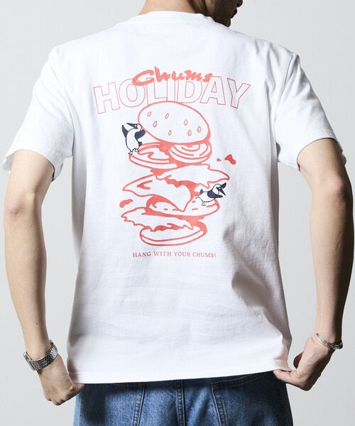 Chums holiday burger tee