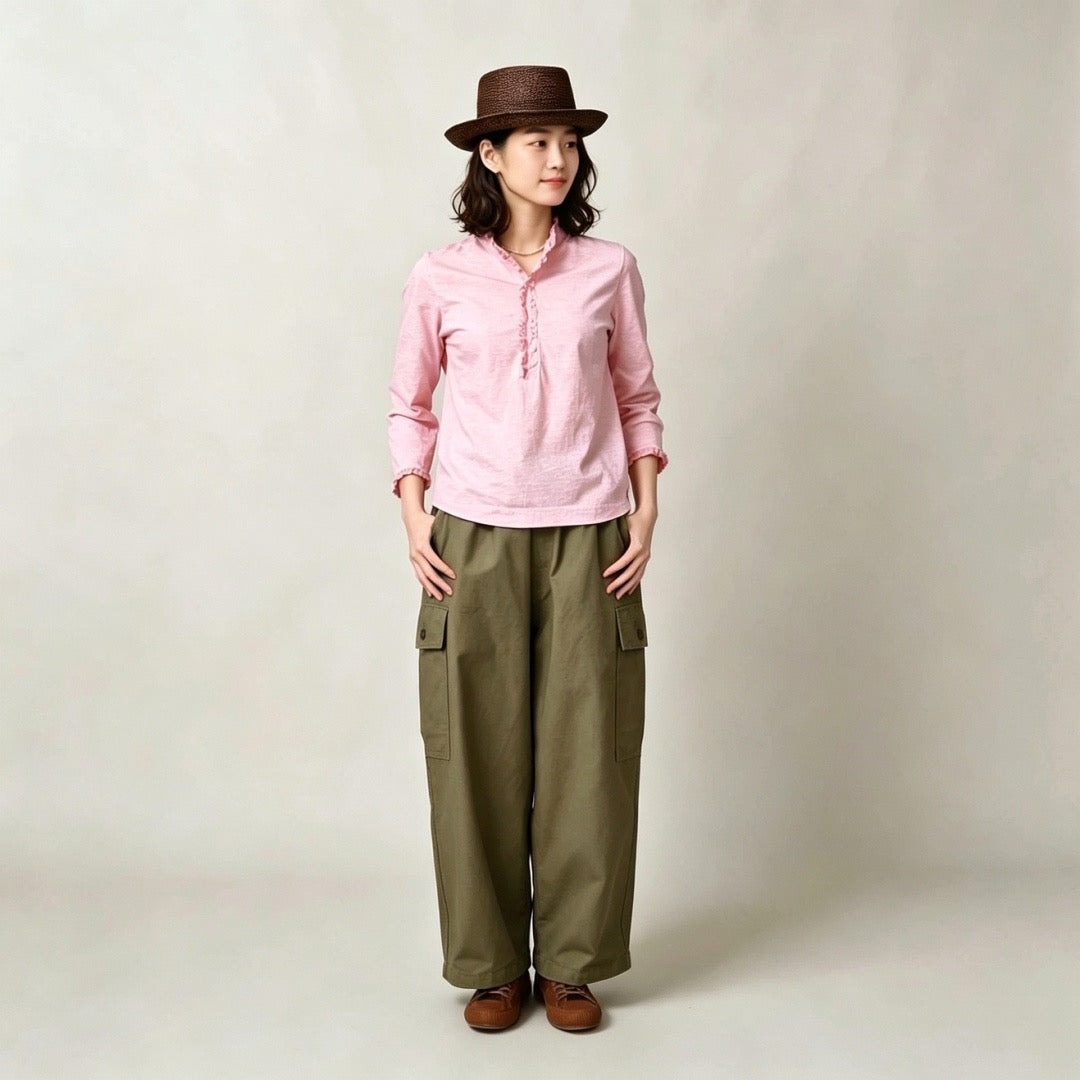 45R荷葉邊shirt