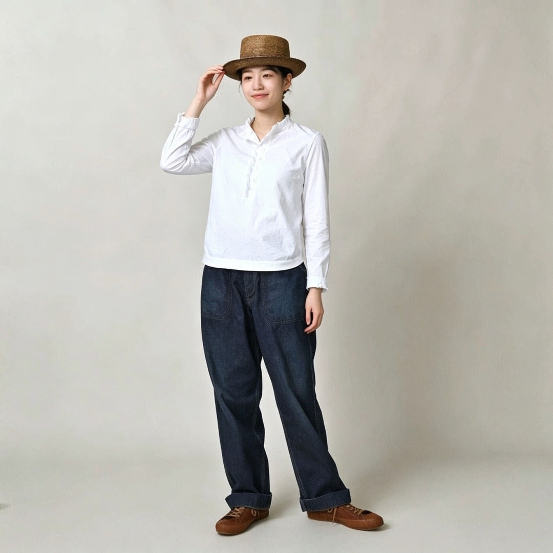 45R荷葉邊shirt