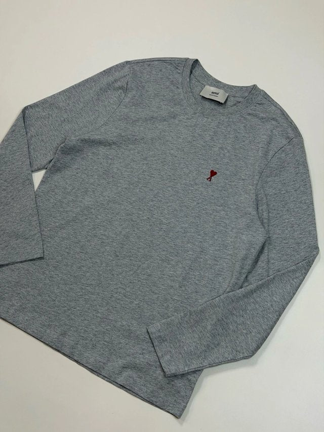 Ami 純色logo tee