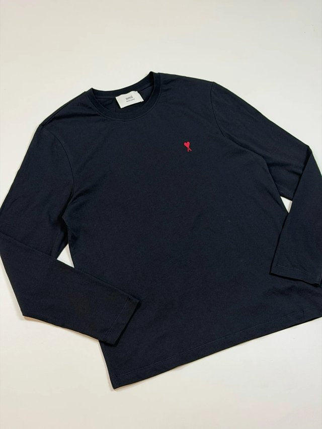 Ami 純色logo tee