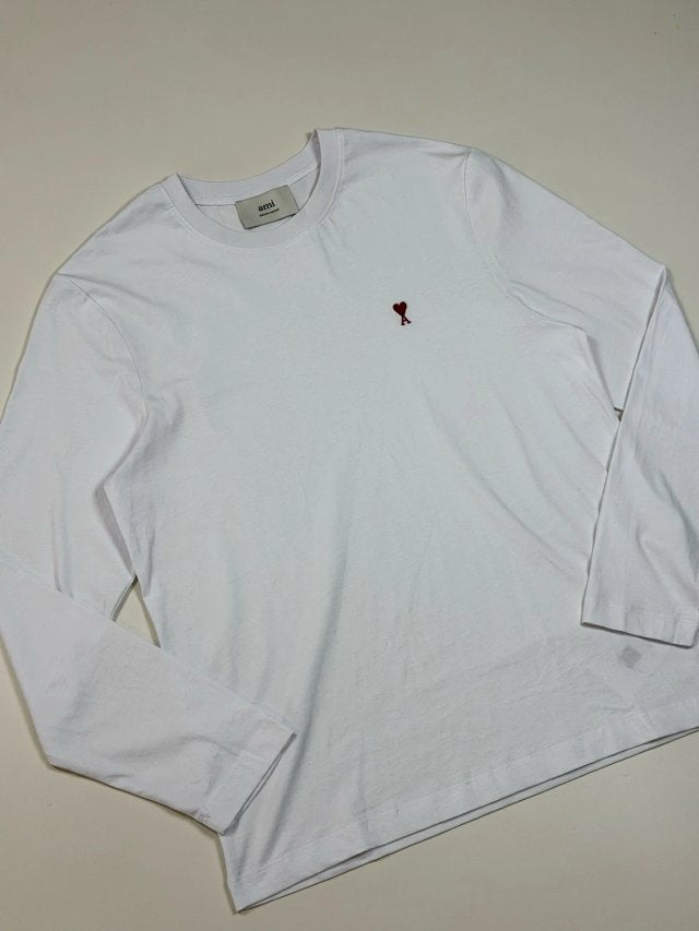 Ami 純色logo tee
