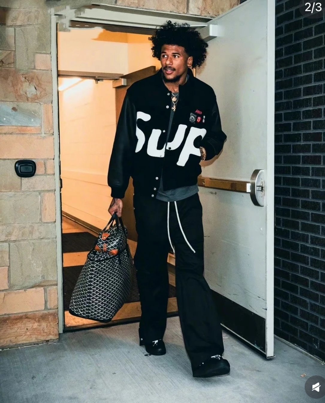 Supreme big logo chenille varsity jacket