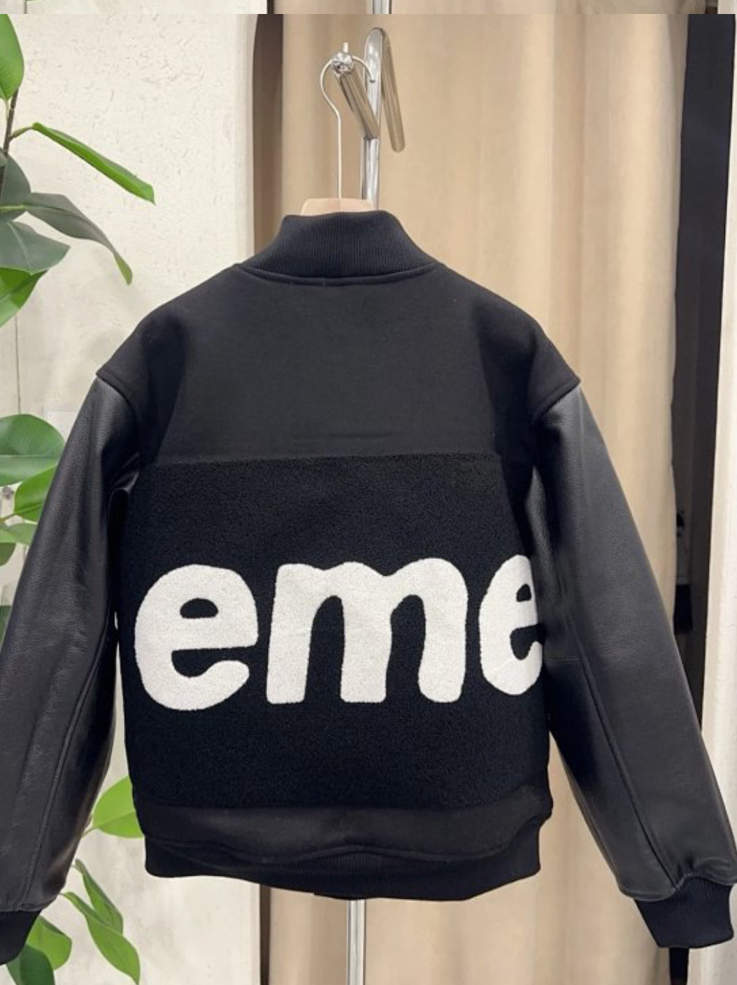 Supreme big logo chenille varsity jacket