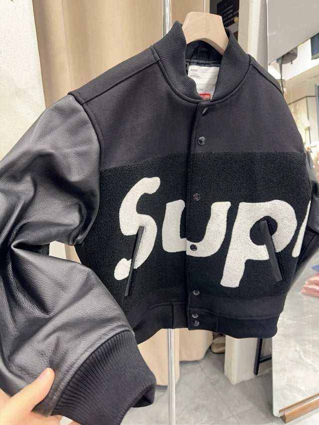 Supreme big logo chenille varsity jacket