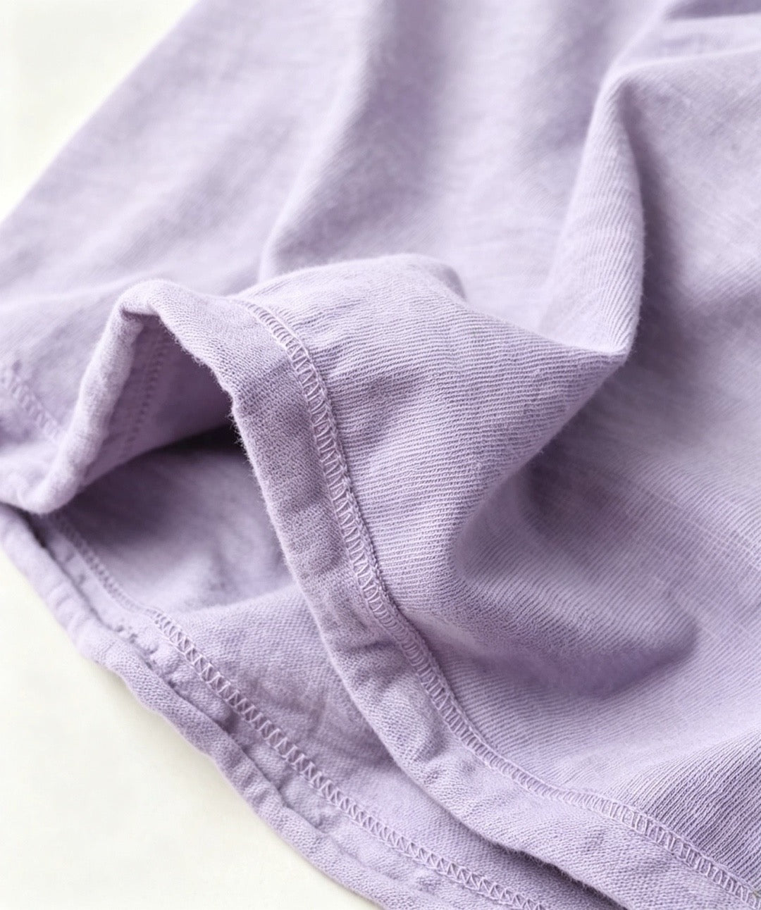 45R淨色高領tee