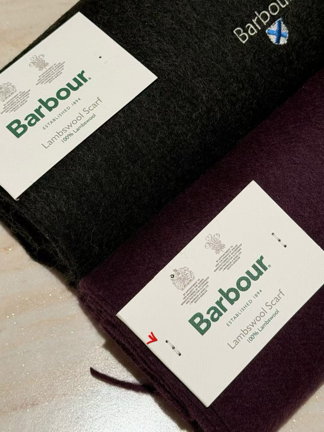Barbour羊毛頸巾