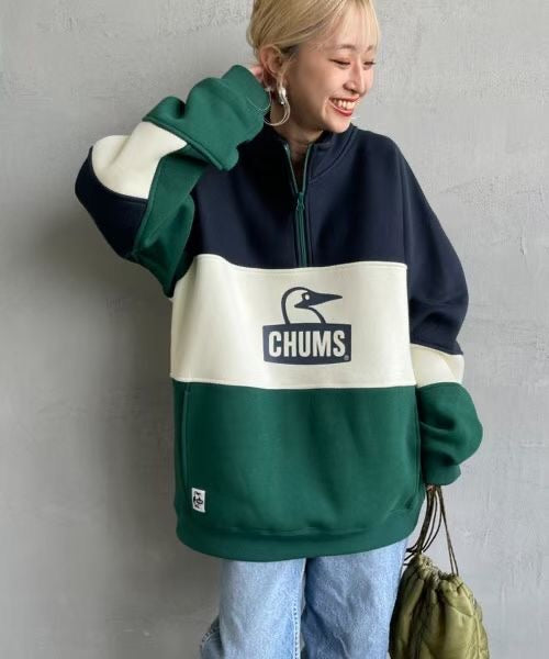 Chums撞色企領衛衣