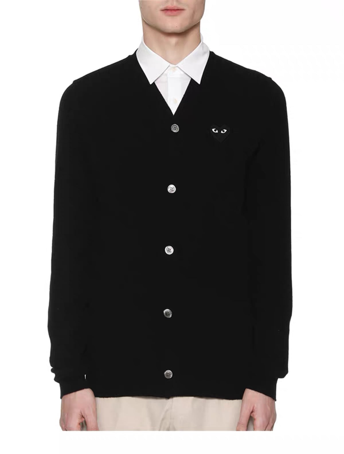 CDG play 羊毛cardigan