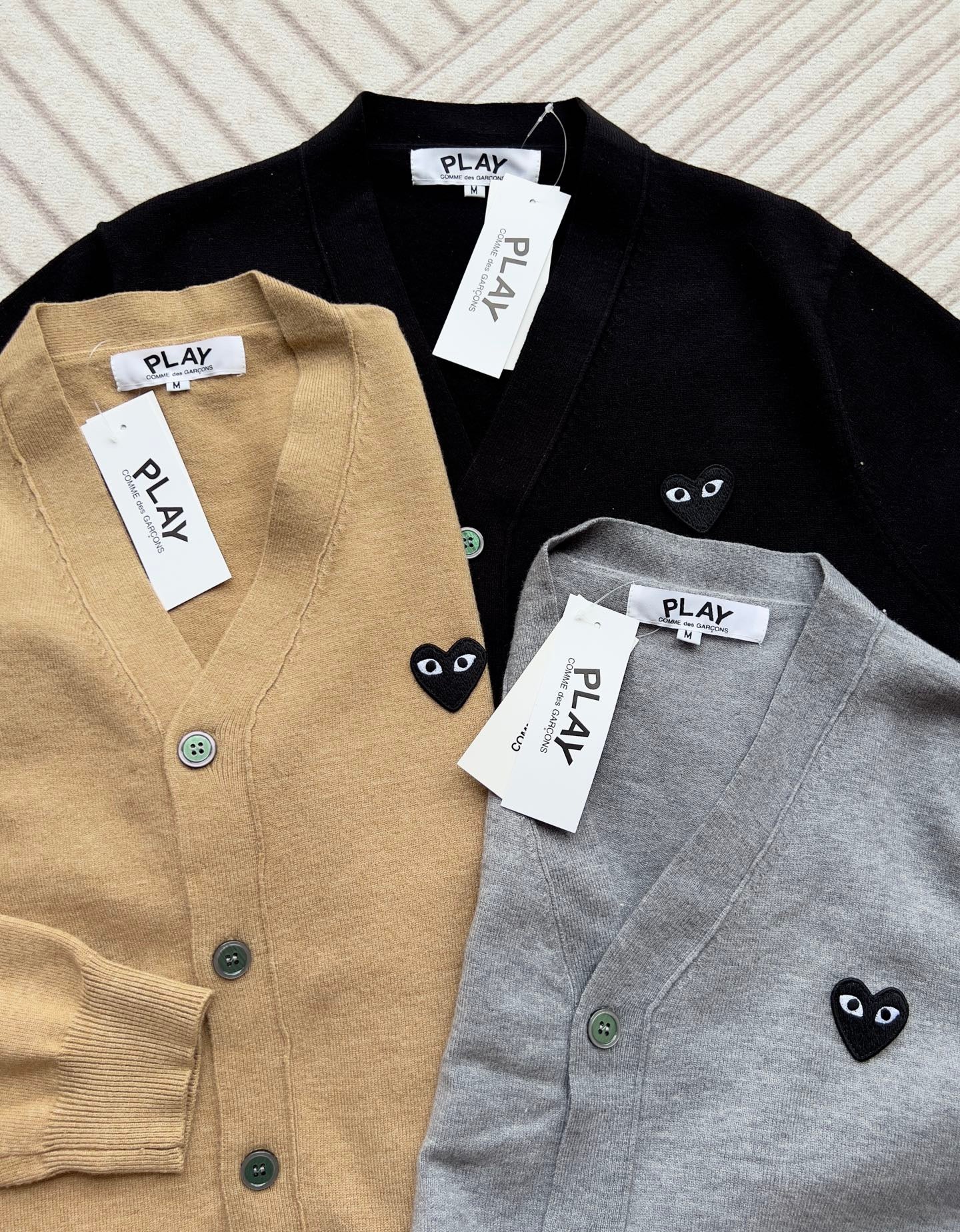 CDG play 羊毛cardigan