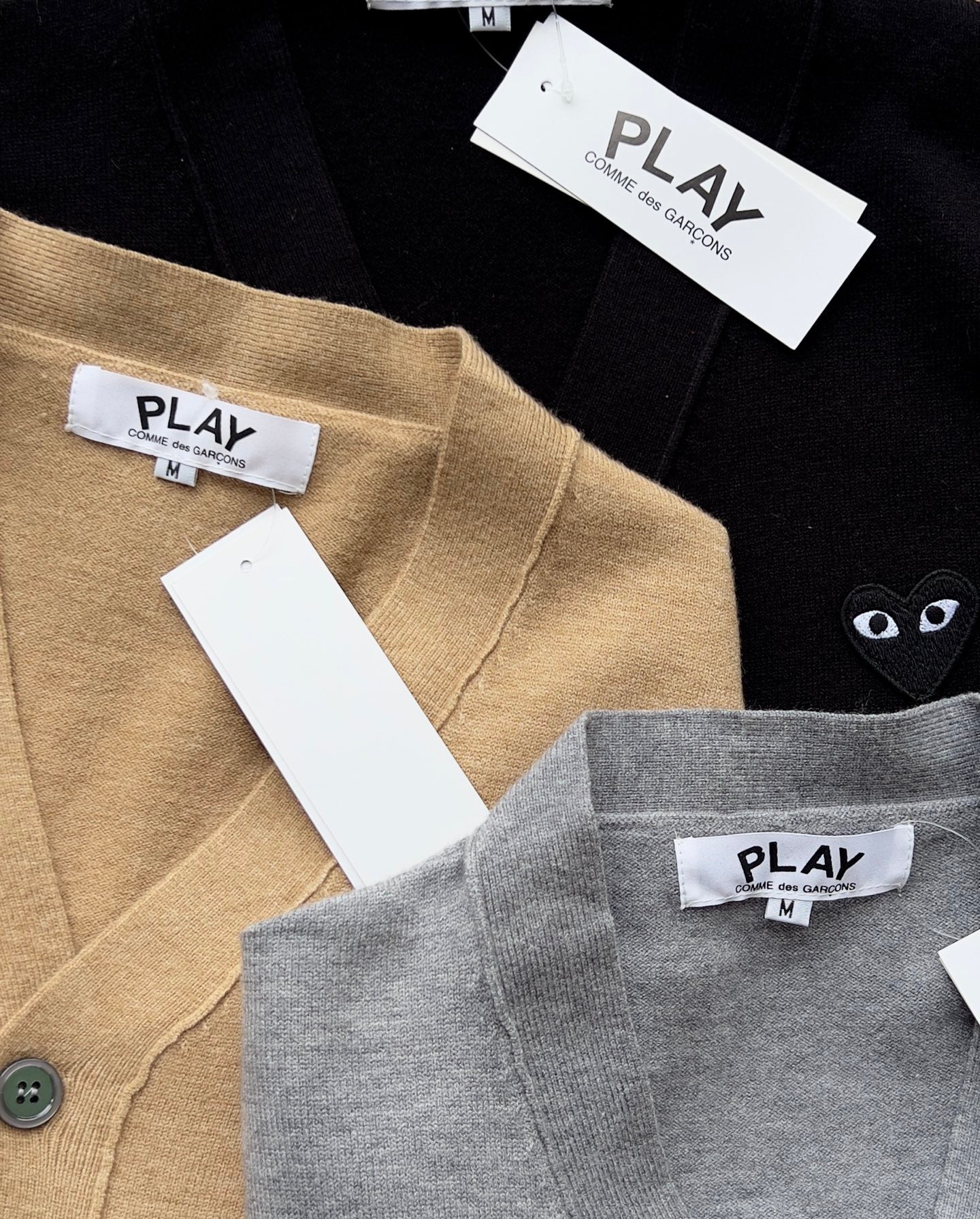 CDG play 羊毛cardigan