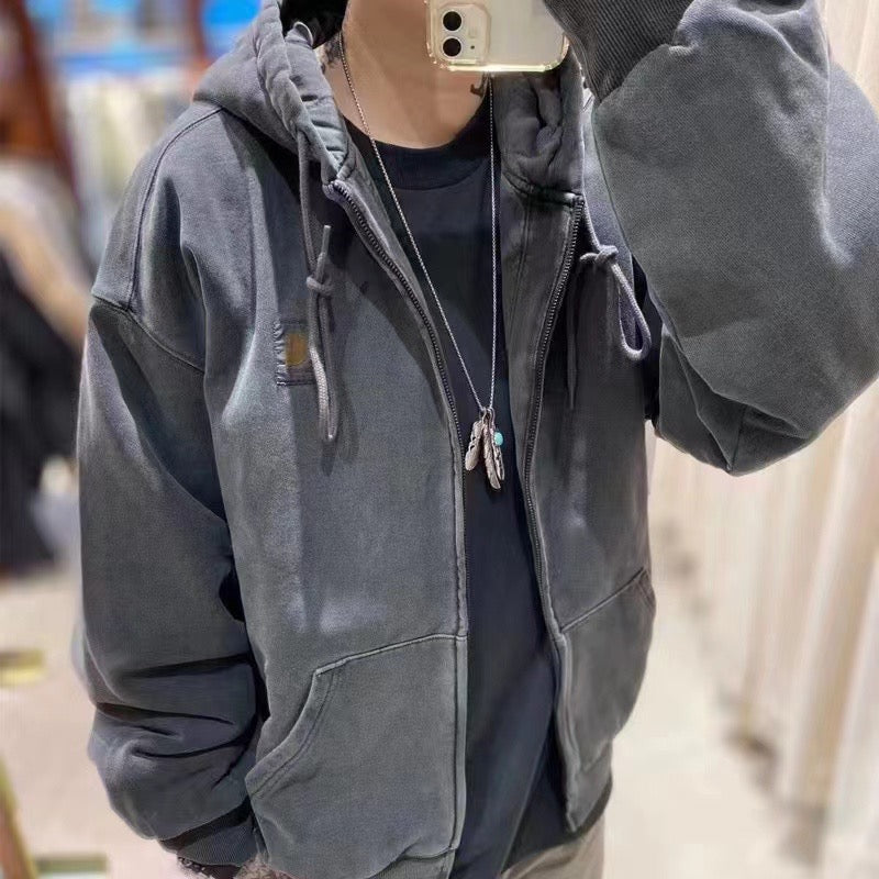Carhartt 蜡染hoodies jacket