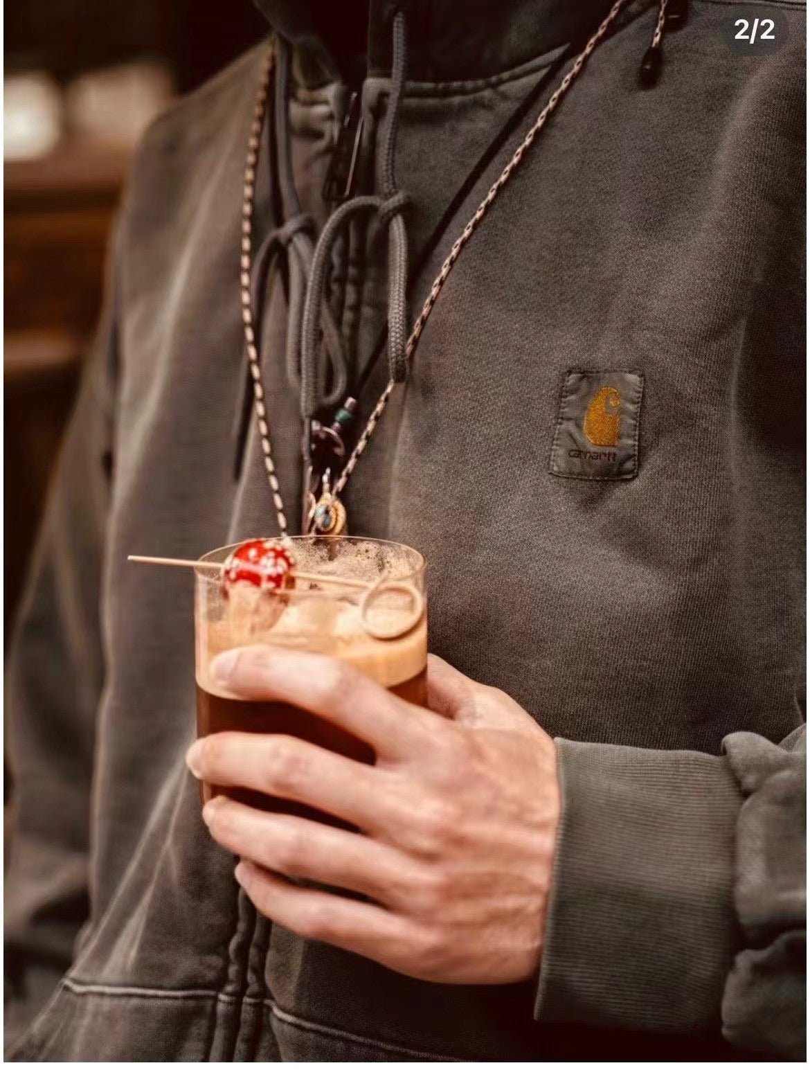 Carhartt 蜡染hoodies jacket