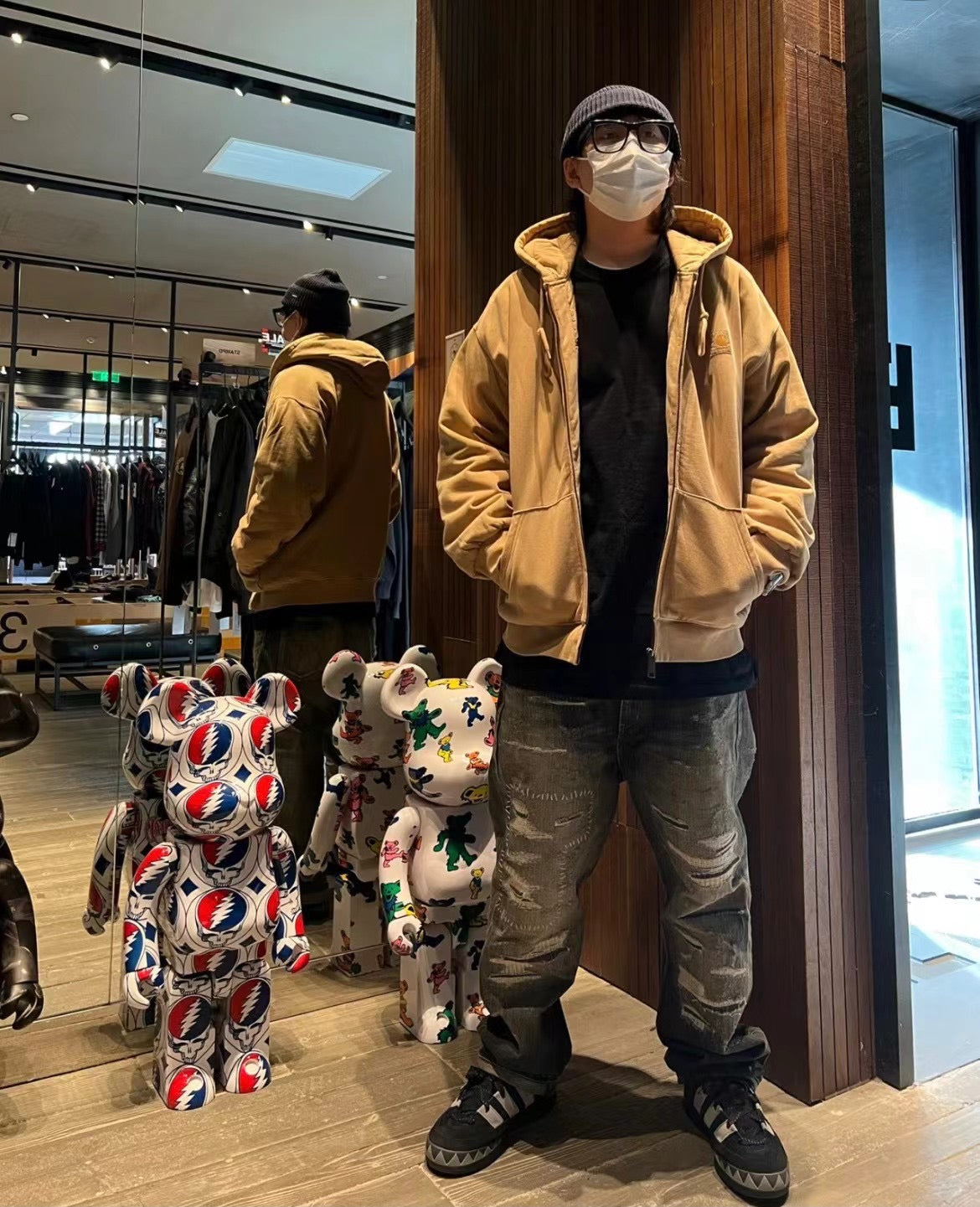 Carhartt 蜡染hoodies jacket
