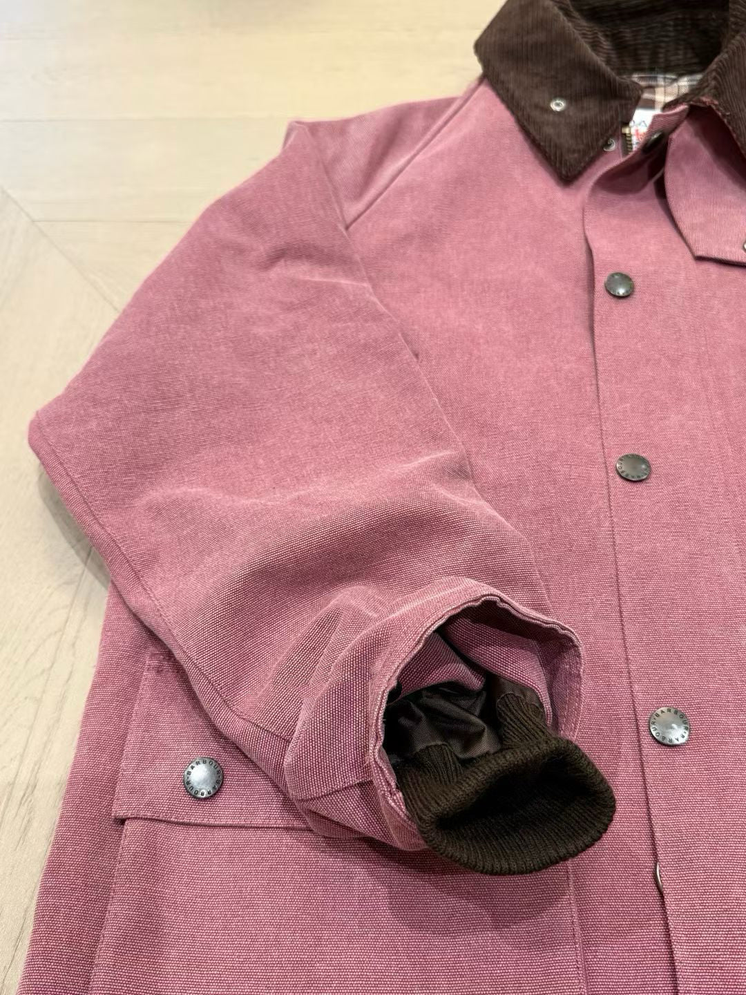 Barbour x Noah中長刺繡外套