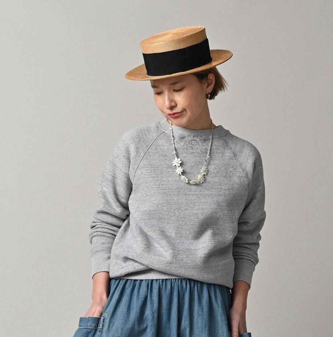 45R針織貼布圓領衛衣