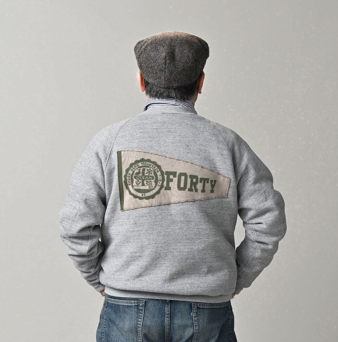 45R針織貼布圓領衛衣