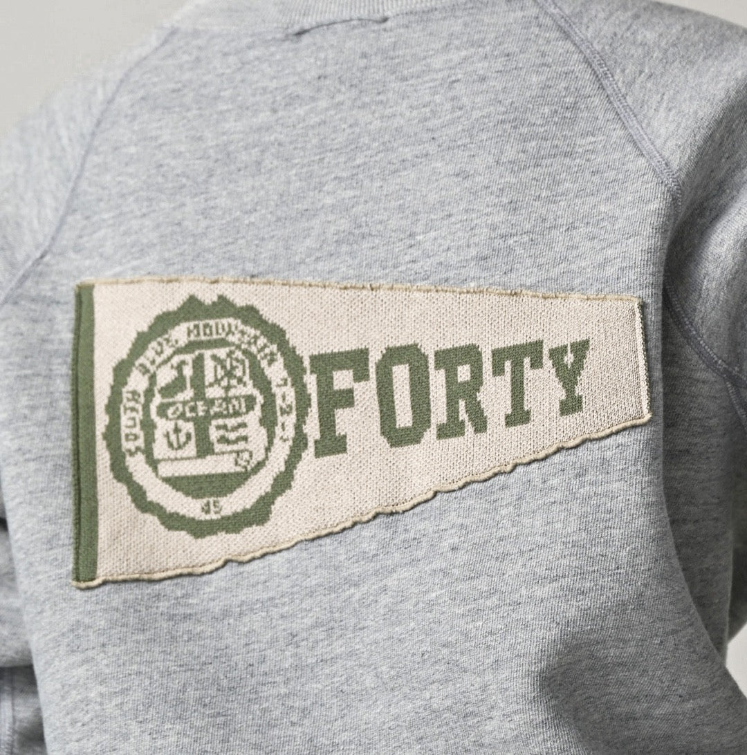 45R針織貼布圓領衛衣