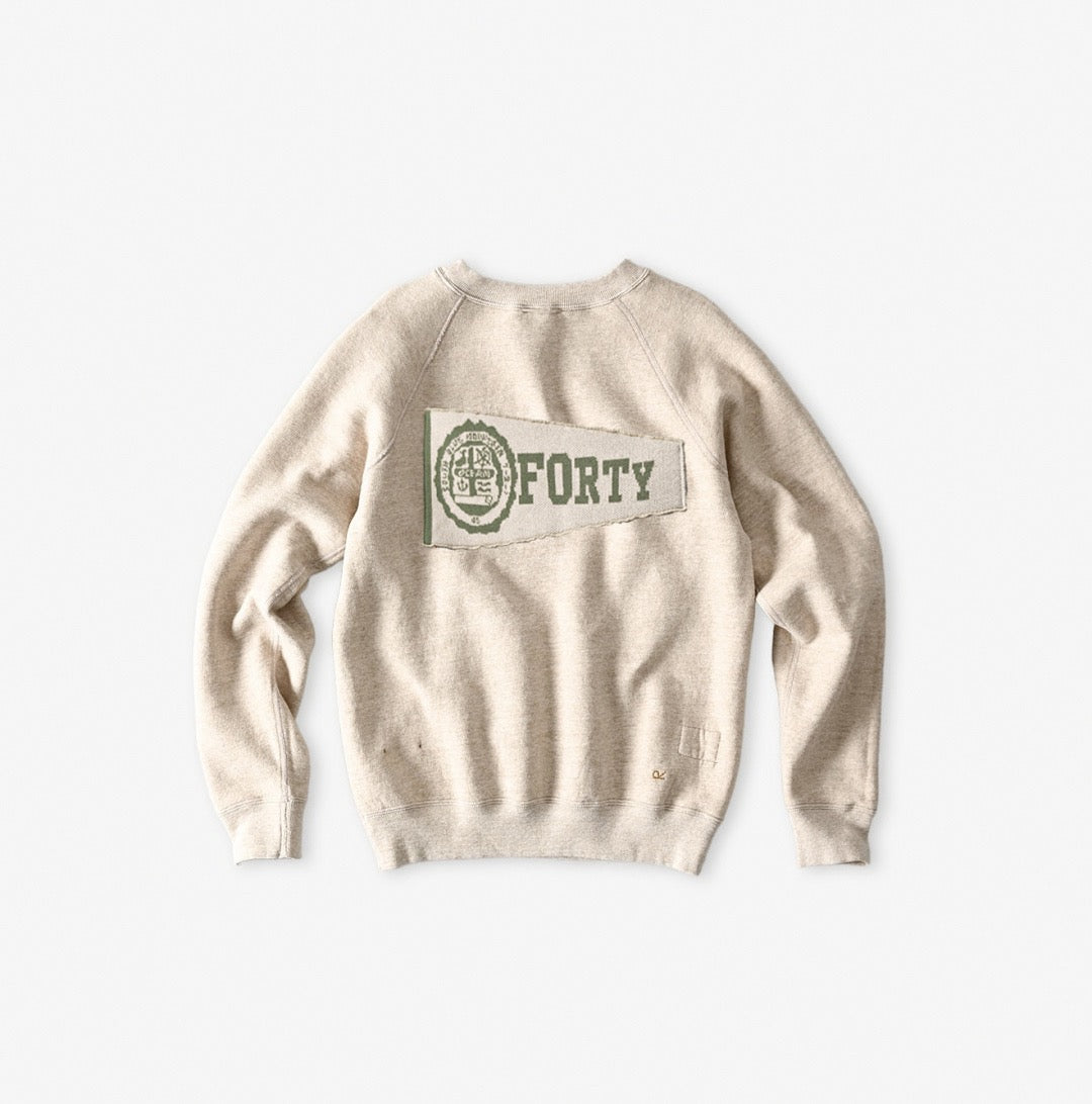 45R針織貼布圓領衛衣