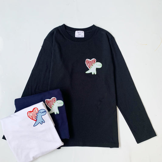 Agnes b 恐龍長袖tee