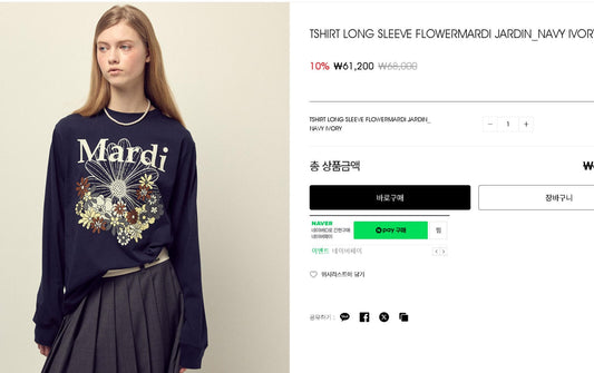 Mardi flower tee