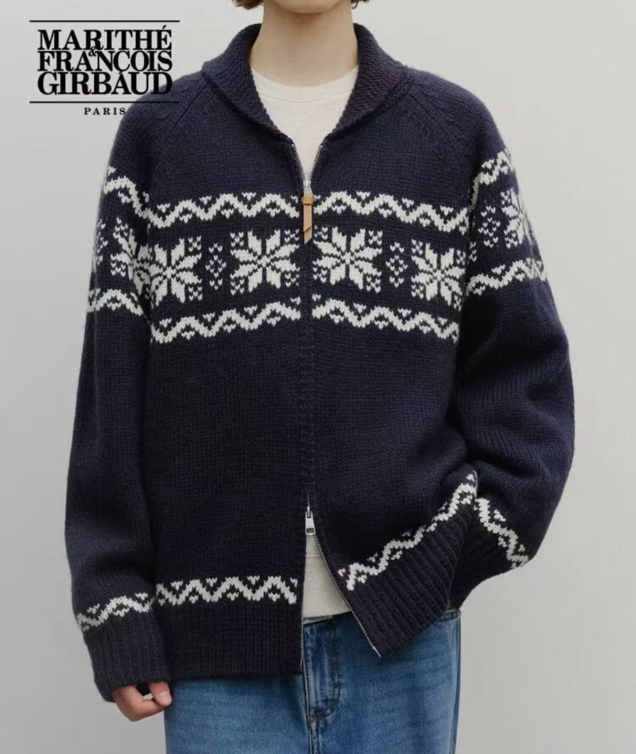 Marithe Francons Girbaud雪花sweater