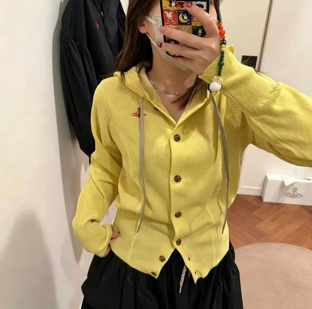 Vivienne Westwood 有帽針織cardigan