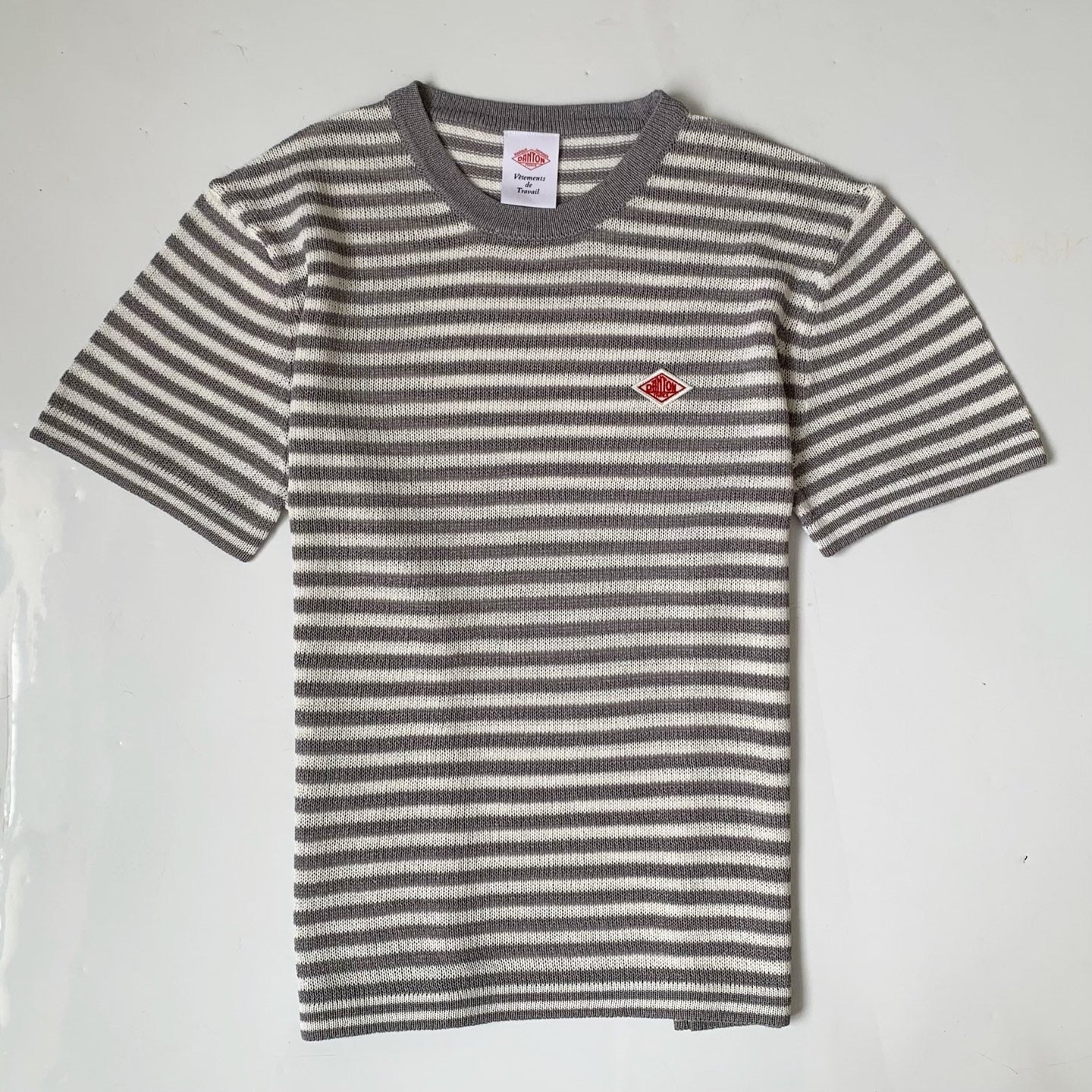 Danton撞色間條tee
