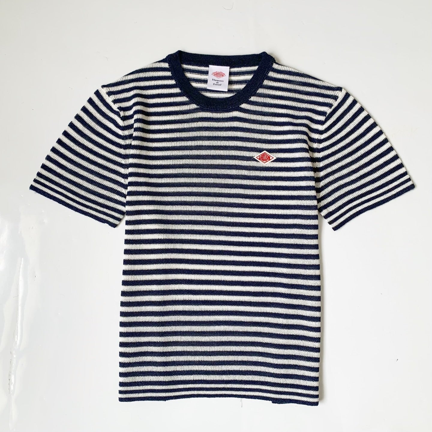 Danton撞色間條tee