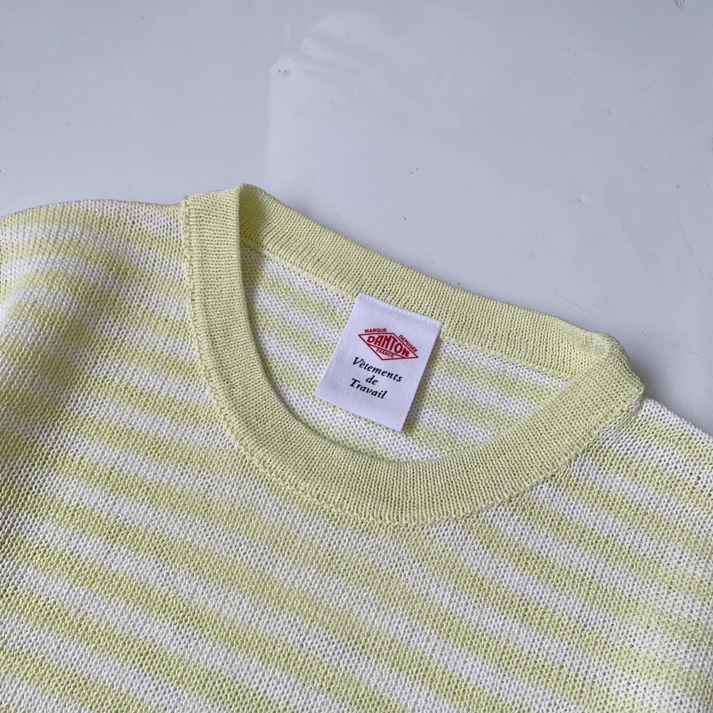 Danton撞色間條tee