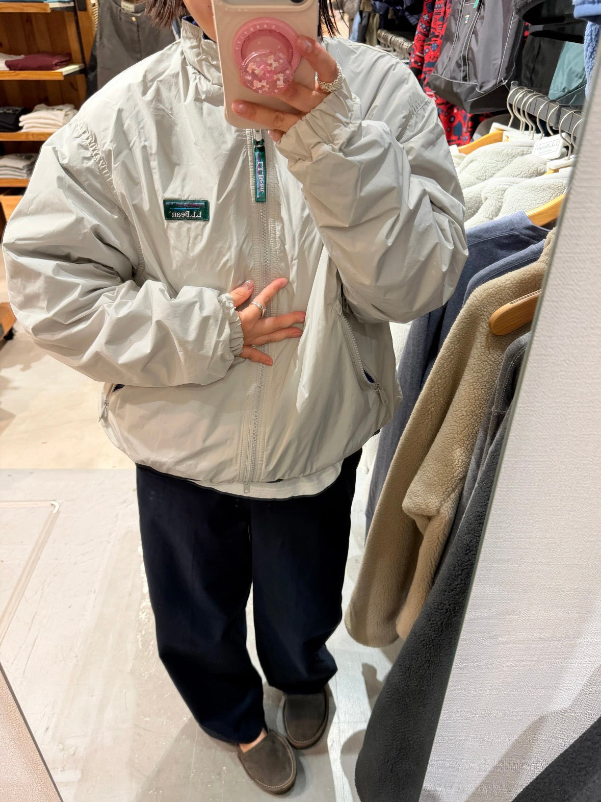 LL bean搖粒絨外套