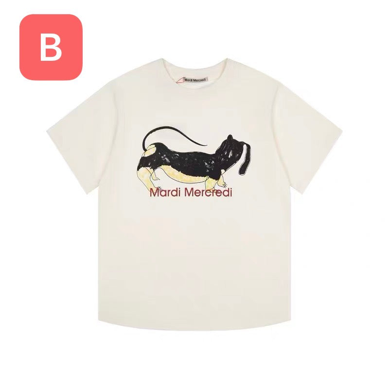 Mardi Mercredi 狗狗pattern tee