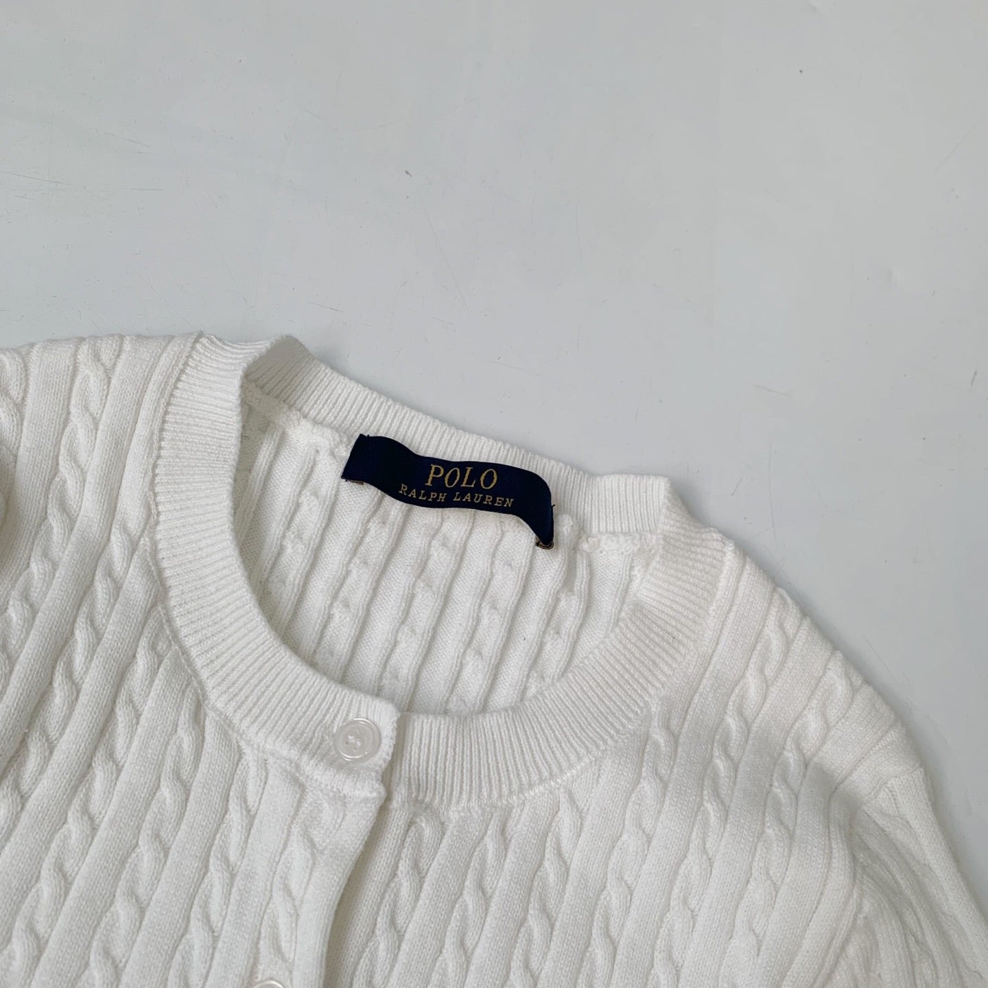 Polo logo cardigan