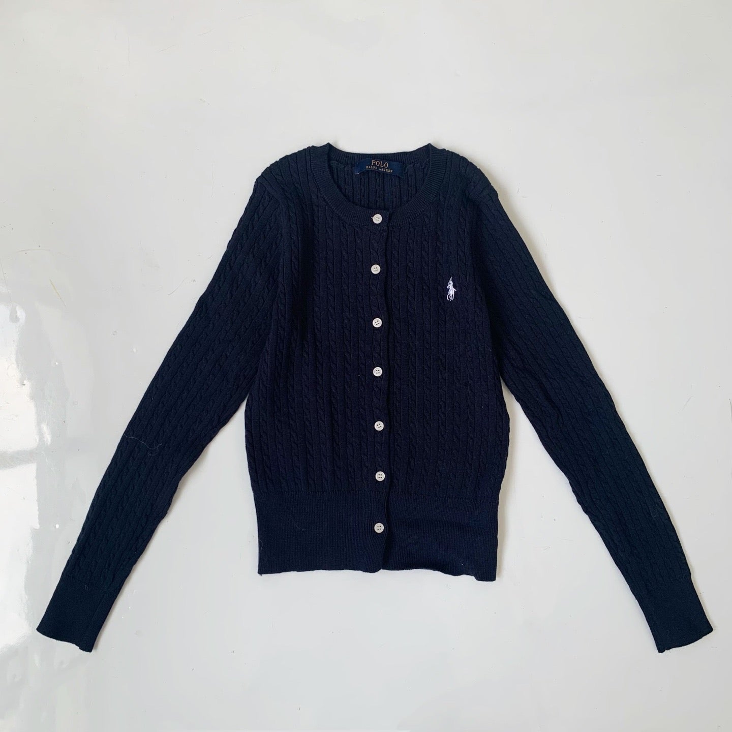 Polo logo cardigan
