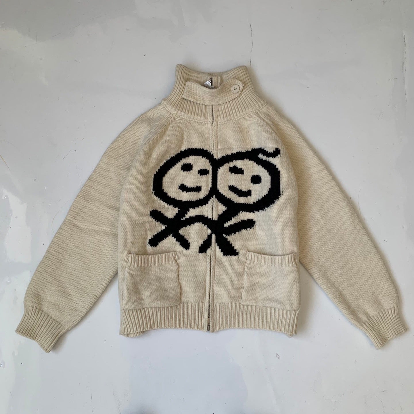 韓國urban sophistication 刺繡sweater