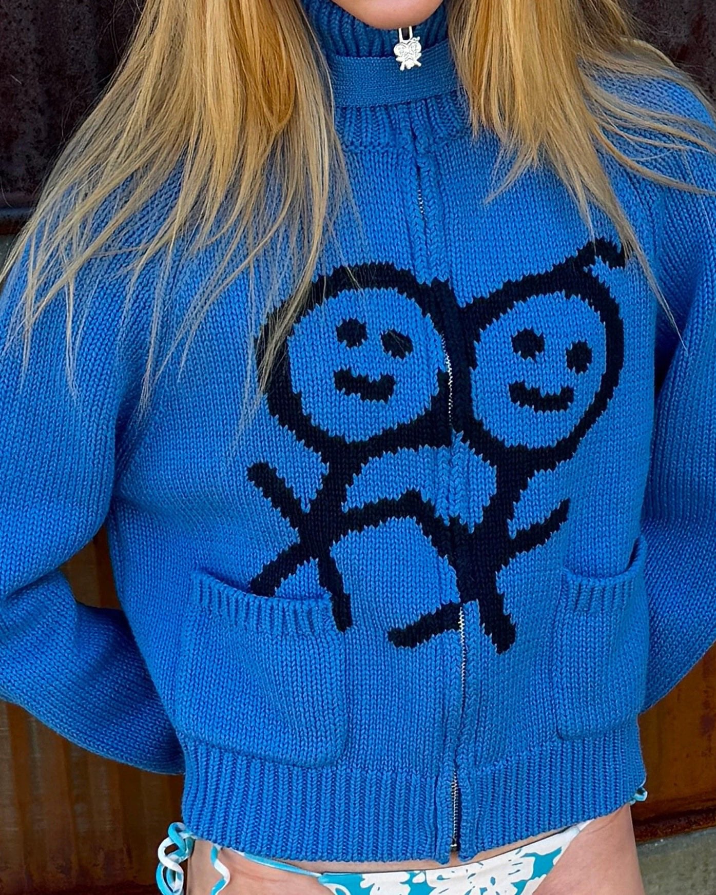 韓國urban sophistication 刺繡sweater