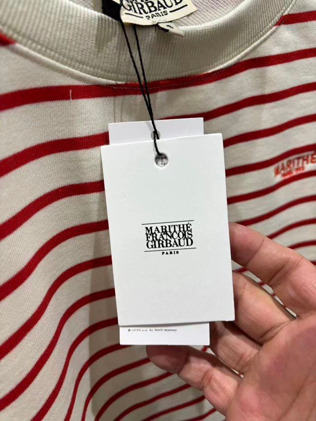 Marithe間條衛衣