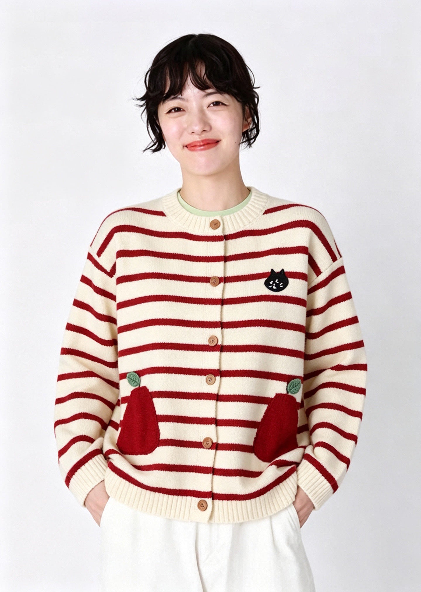 Nenet 間條cardigan