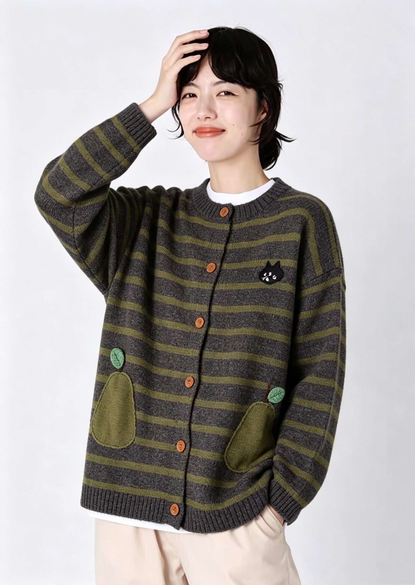 Nenet 間條cardigan