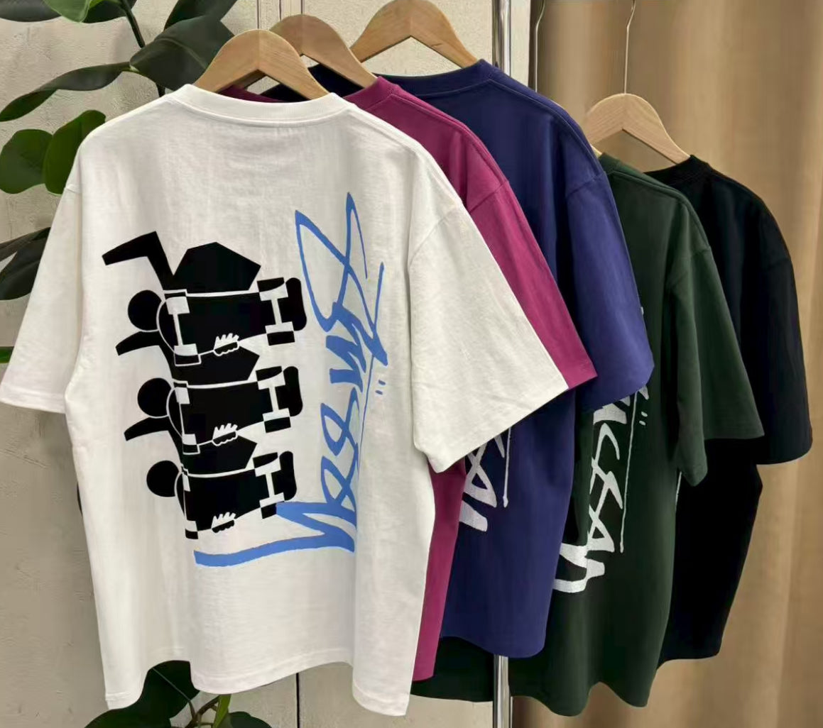 Stussy 滑板logo tee